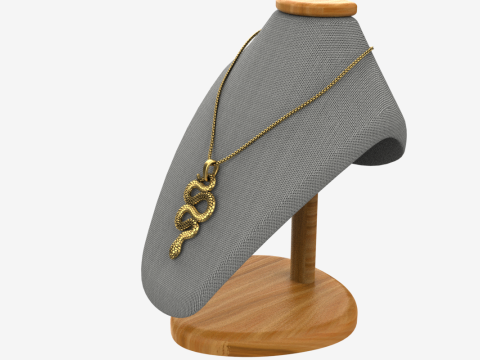 Snake pendant model 720 3D Print Model