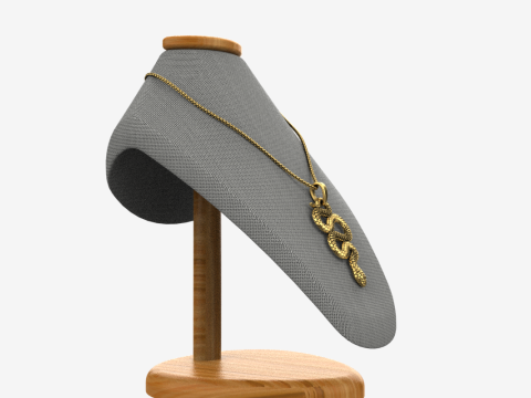 Snake pendant model 720 3D Print Model