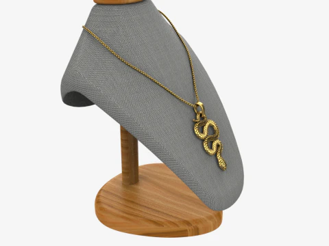 Snake pendant model 720 3D Print Model