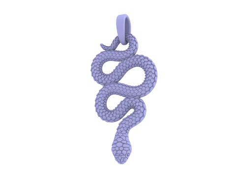 Snake pendant model 720 3D Print Model
