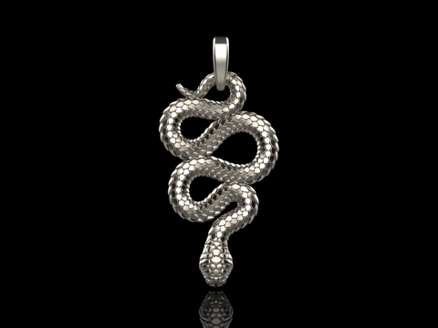Snake pendant model 720 3D Print Model