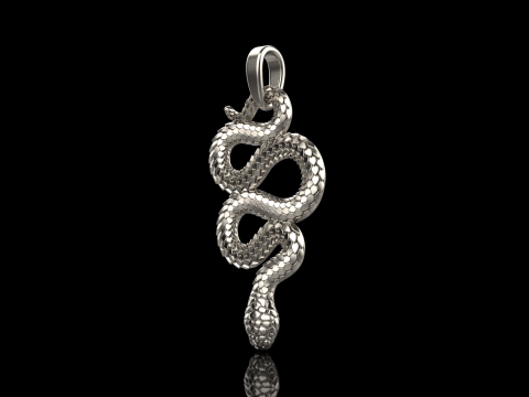 Snake pendant model 720 3D Print Model