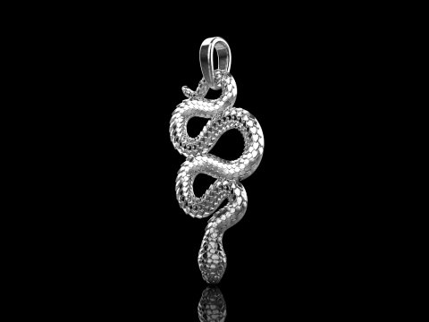 Snake pendant model 720 3D Print Model
