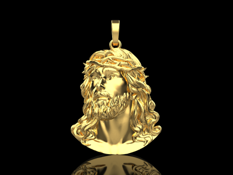 Pingente Jesus modelo 738 Modelo de Impressão 3D