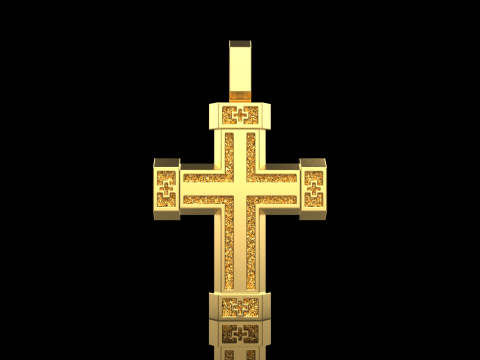 Dubbelzijdig kruis model 721 3D printmodel