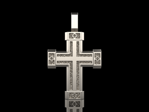 Dubbelzijdig kruis model 721 3D printmodel