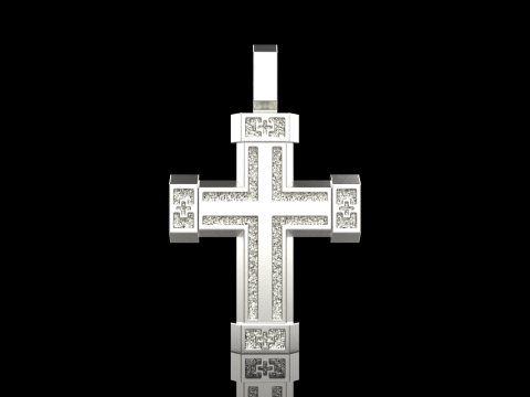 Dubbelzijdig kruis model 721 3D printmodel