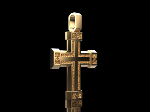 Dubbelzijdig kruis model 721 3D printmodel