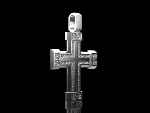 Dubbelzijdig kruis model 721 3D printmodel