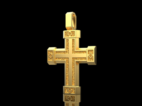 Dubbelzijdig kruis model 721 3D printmodel