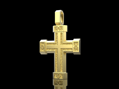 Dubbelzijdig kruis model 721 3D printmodel