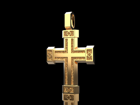 Dubbelzijdig kruis model 721 3D printmodel