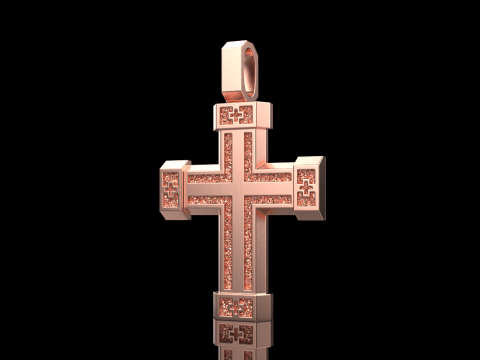 Dubbelzijdig kruis model 721 3D printmodel