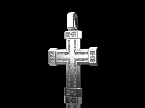 Dubbelzijdig kruis model 721 3D printmodel