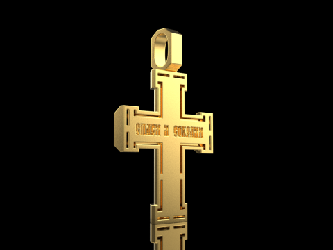 Dubbelzijdig kruis model 721 3D printmodel