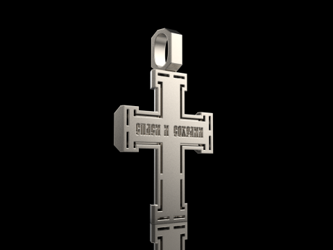 Dubbelzijdig kruis model 721 3D printmodel