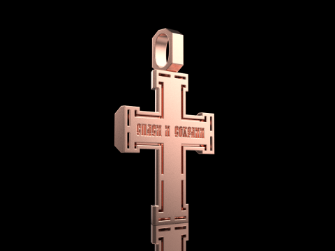 Dubbelzijdig kruis model 721 3D printmodel