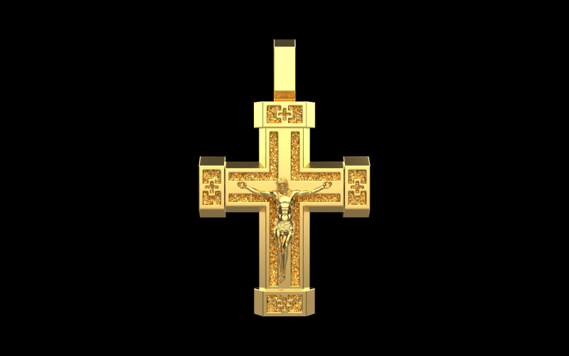 Dubbelzijdig kruis model 722 3D printmodel .c4d .max .obj .3ds .fbx .stl .blend