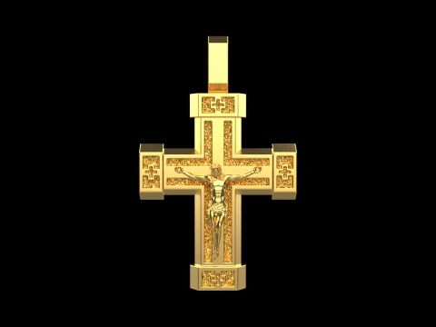 Двухсторонний крест, модель 722. 3D Принт Модель