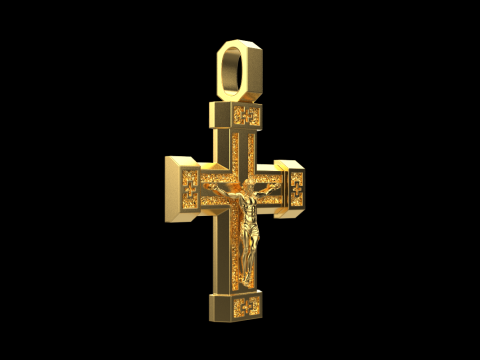 Dubbelzijdig kruis model 722 3D printmodel