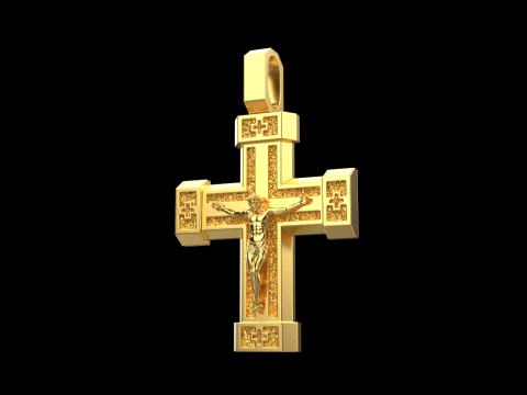 Dubbelzijdig kruis model 722 3D printmodel