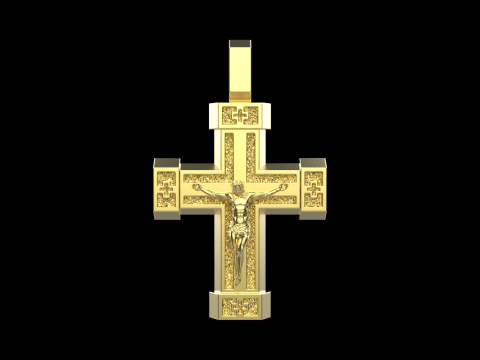 Dubbelzijdig kruis model 722 3D printmodel