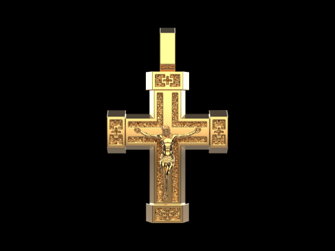 Dubbelzijdig kruis model 722 3D printmodel