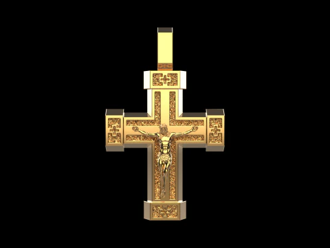 Double side cross model 722 3D Print Model
