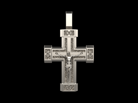 Dubbelzijdig kruis model 722 3D printmodel