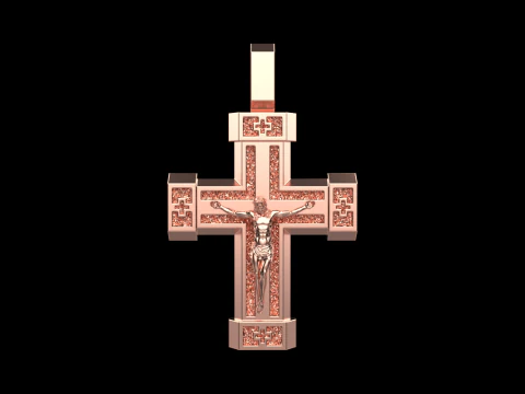 Double side cross model 722 3D Print Model