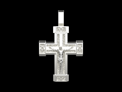 Dubbelzijdig kruis model 722 3D printmodel