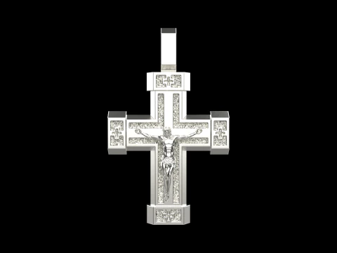 Double side cross model 722 3D Print Model