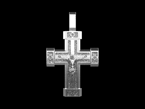 Dubbelzijdig kruis model 722 3D printmodel