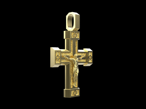 Dubbelzijdig kruis model 722 3D printmodel