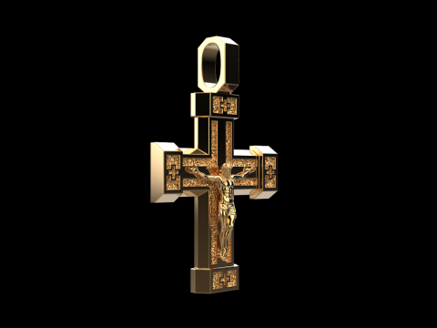 Dubbelzijdig kruis model 722 3D printmodel