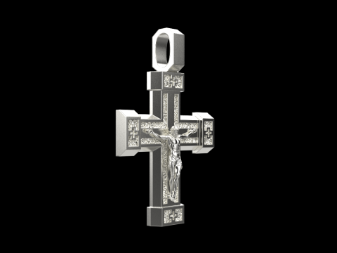 Dubbelzijdig kruis model 722 3D printmodel