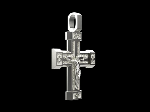 Double side cross model 722 3D Print Model