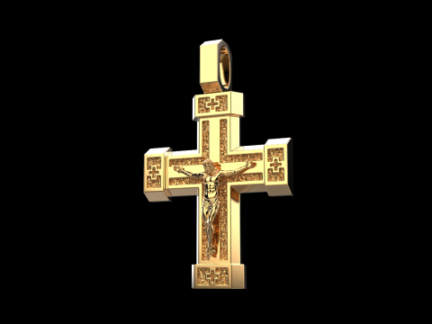 Dubbelzijdig kruis model 722 3D printmodel