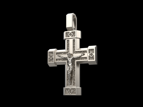 Dubbelzijdig kruis model 722 3D printmodel