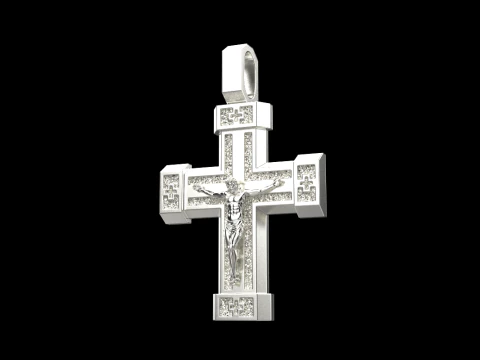 Double side cross model 722 3D Print Model