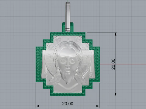 Jesus cross model 723 3D Print Model