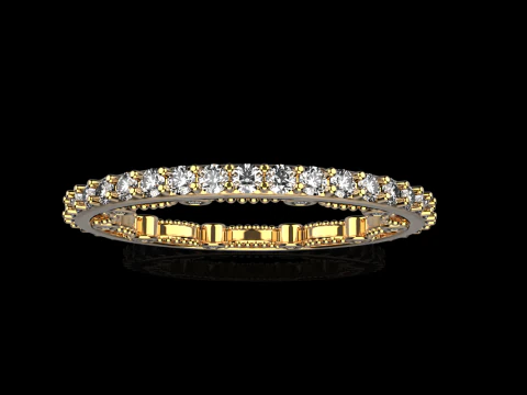 Cincin pertunangan model 724 Model Cetak 3D