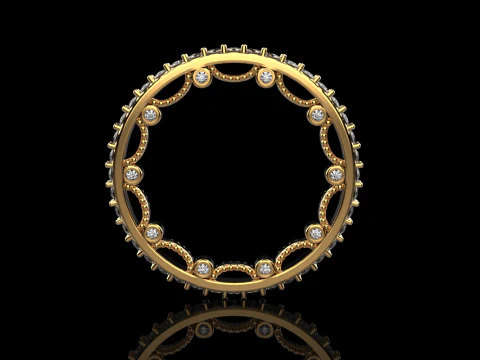 婚約指輪 モデル 724 3Dプリントモデル