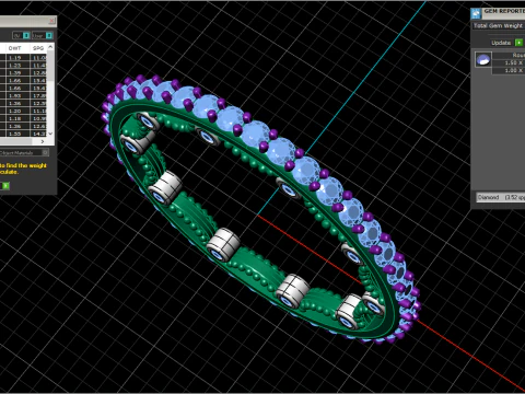 婚約指輪 モデル 724 3Dプリントモデル