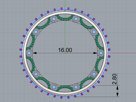 Engagement ring model 724 3D Print Model