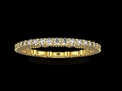 Engagement ring model 724 3D Print Model