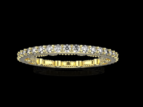 Engagement ring model 724 3D Print Model