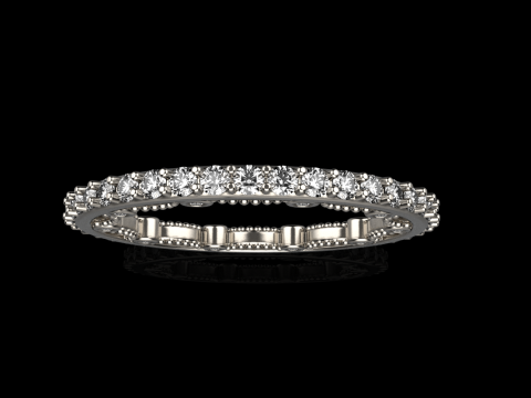 Engagement ring model 724 3D Print Model