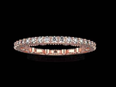 Engagement ring model 724 3D Print Model