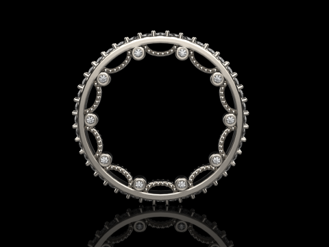 Engagement ring model 724 3D Print Model